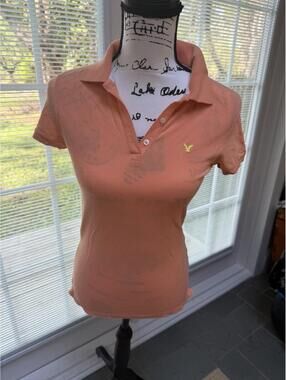 American Eagle Mango Polo Shirt. Size S. Excellent Condition